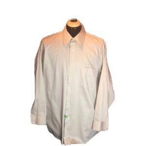 ARROW "Sateen" Men's Taupe "Wrinkle Free"
Dress Shirt Size 16-16.5, 32/33 Large